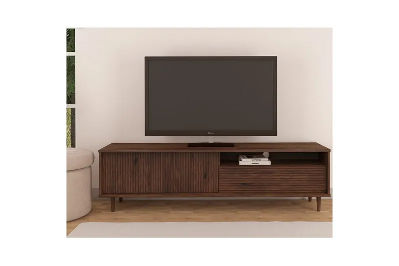Jerzy Tv-stativ 180x38 cm - Brun - Möbler - TV- & Mediamöbler - TV bänk & mediabänk