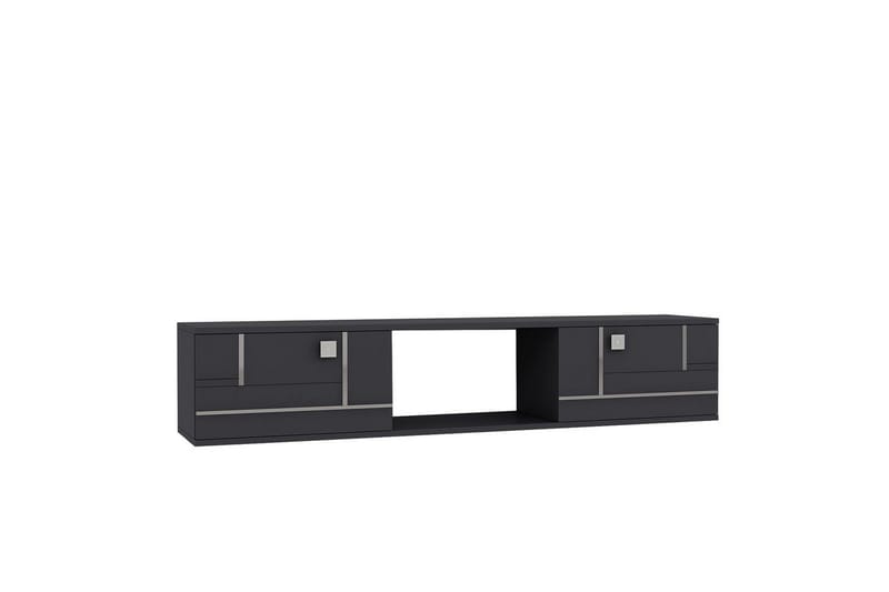 Jorin Tv-bänk 150 cm - Antracit/Silver - Möbler - TV- & Mediamöbler - TV bänk & mediabänk