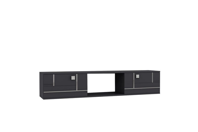 Jorin Tv-bänk 150 cm - Antracit/Silver - Möbler - TV- & Mediamöbler - TV bänk & mediabänk