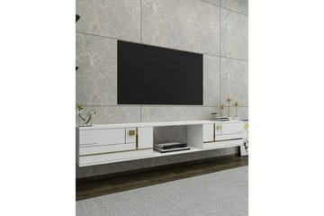 Jorin Tv-bänk 150 cm - Vit/Guld - Möbler - TV- & Mediamöbler - TV bänk & mediabänk
