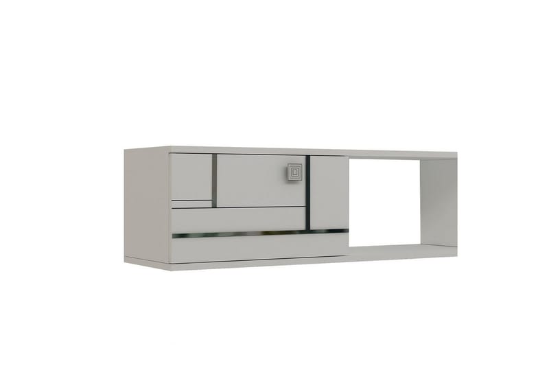 Jorin Tv-bänk 150 cm - Vit/Silver - Möbler - TV- & Mediamöbler - TV bänk & mediabänk