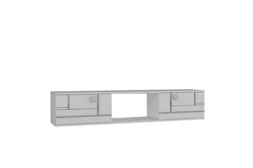 Jorin Tv-bänk 150 cm - Vit/Silver - Möbler - TV- & Mediamöbler - TV bänk & mediabänk