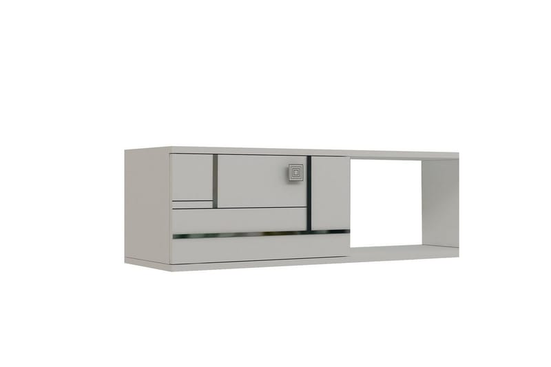 Jorin Tv-bänk 150 cm - Vit/Silver - Möbler - TV- & Mediamöbler - TV bänk & mediabänk