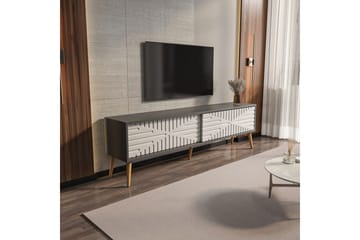 Kalon Tv-bänk 180 cm - Antracit/Vit - Möbler - TV- & Mediamöbler - TV bänk & mediabänk