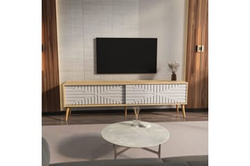 Kalon Tv-bänk 180 cm - Ek/Vit - Möbler - TV- & Mediamöbler - TV bänk & mediabänk
