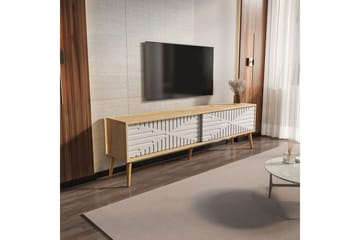 Kalon Tv-bänk 180 cm - Ek/Vit - Möbler - TV- & Mediamöbler - TV bänk & mediabänk