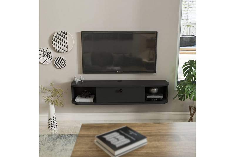 Kalvos Tv-bänk 120 cm - Antracit - Möbler - TV- & Mediamöbler - TV bänk & mediabänk