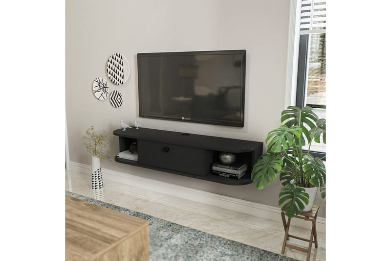 Kalvos Tv-bänk 120 cm - Antracit - Möbler - TV- & Mediamöbler - TV bänk & mediabänk