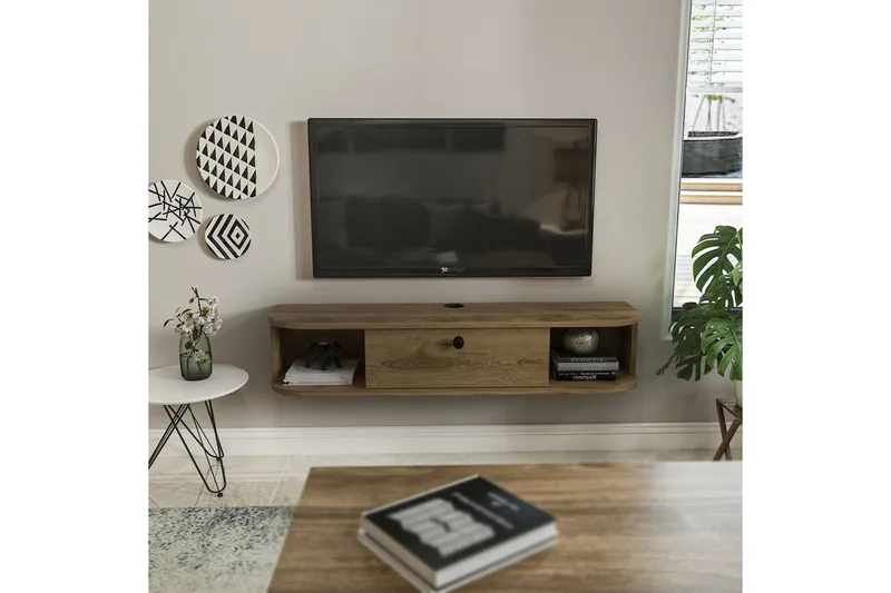 Kalvos Tv-bänk 120 cm - Ek - Möbler - TV- & Mediamöbler - TV bänk & mediabänk