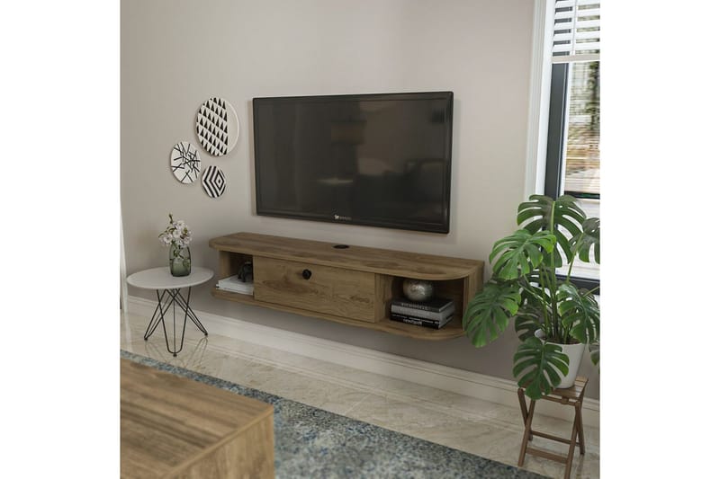 Kalvos Tv-bänk 120 cm - Ek - Möbler - TV- & Mediamöbler - TV bänk & mediabänk