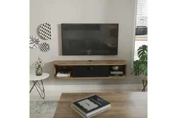 Kalvos Tv-bänk 120 cm - Svart/Ek - Möbler - TV- & Mediamöbler - TV bänk & mediabänk