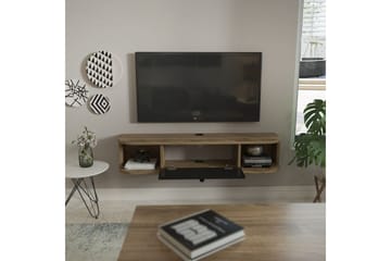 Kalvos Tv-bänk 120 cm - Svart/Ek - Möbler - TV- & Mediamöbler - TV bänk & mediabänk