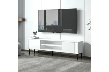 Klyne Tv-bänk 140 cm - Vit - Möbler - TV- & Mediamöbler - TV bänk & mediabänk