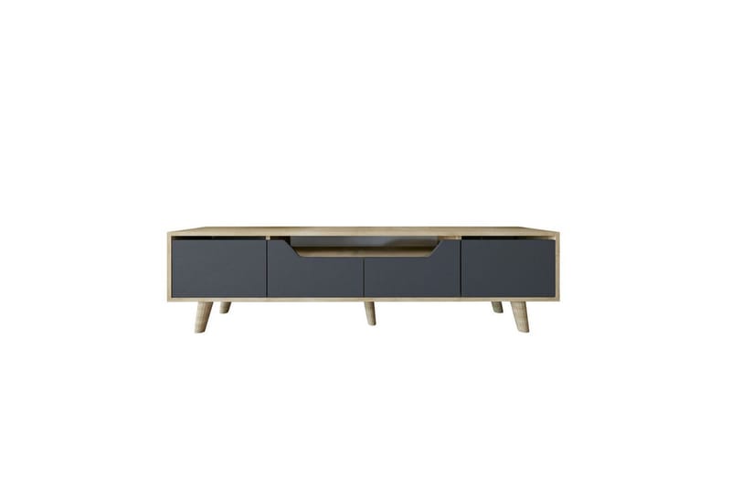 Kollumber Tv-stativ 180x30 cm, Brun/Antracit
