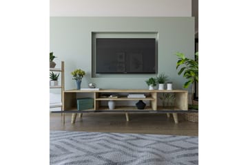 Kollumber Tv-stativ 180x30 cm - Brun/Antracit - Möbler - TV- & Mediamöbler - Mediastativ & väggfäste - Tv-stativ & Tv-väggfäste