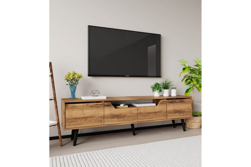Kollumber Tv-stativ 180x30 cm - Valnöt - Möbler - TV- & Mediamöbler - Mediastativ & väggfäste - Tv-stativ & Tv-väggfäste