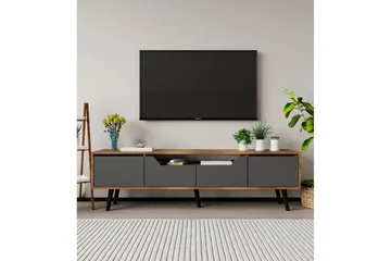 Kollumber Tv-stativ 180x30 cm - Valnöt/Antracit - Möbler - TV- & Mediamöbler - Mediastativ & väggfäste - Tv-stativ & Tv-väggfäste