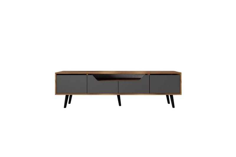 Kollumber Tv-stativ 180x30 cm - Valnöt/Antracit - Möbler - TV- & Mediamöbler - Mediastativ & väggfäste - Tv-stativ & Tv-väggfäste