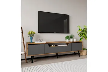 Kollumber Tv-stativ 180x30 cm - Valnöt/Antracit - Möbler - TV- & Mediamöbler - Mediastativ & väggfäste - Tv-stativ & Tv-väggfäste