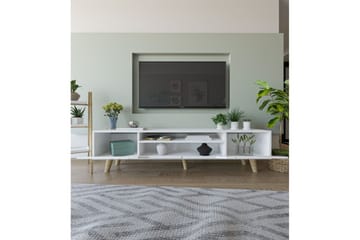 Kollumber Tv-stativ 180x30 cm - Vit - Möbler - TV- & Mediamöbler - Mediastativ & väggfäste - Tv-stativ & Tv-väggfäste