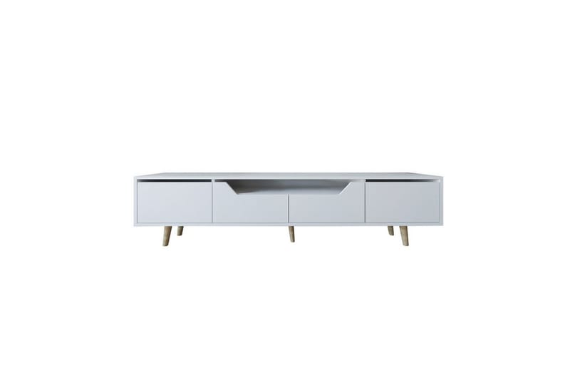Kollumber Tv-stativ 180x30 cm - Vit - Möbler - TV- & Mediamöbler - Mediastativ & väggfäste - Tv-stativ & Tv-väggfäste