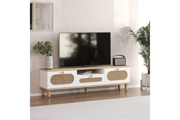 Kumail Tv-bänk 150 cm - Ek/Vit - Möbler - TV- & Mediamöbler - TV bänk & mediabänk