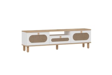 Kumail Tv-bänk 150 cm - Ek/Vit - Möbler - TV- & Mediamöbler - TV bänk & mediabänk