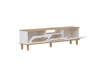 Kumail Tv-bänk 150 cm - Ek/Vit - Möbler - TV- & Mediamöbler - TV bänk & mediabänk