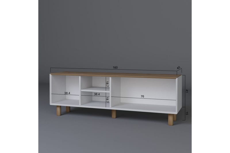 Kuniyoshi Tv-bänk 160 cm - Ek - Möbler - TV- & Mediamöbler - TV bänk & mediabänk