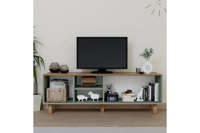 Kuniyoshi Tv-bänk 160 cm - Grön - Möbler - TV- & Mediamöbler - TV bänk & mediabänk