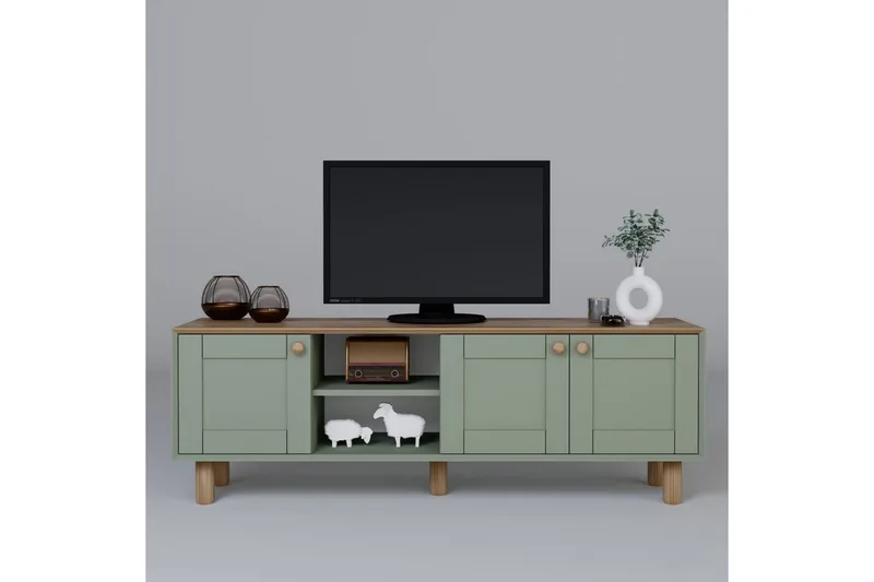 Kuniyoshi Tv-bänk 160 cm - Grön - Möbler - TV- & Mediamöbler - TV bänk & mediabänk