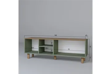 Kuniyoshi Tv-bänk 160 cm - Grön - Möbler - TV- & Mediamöbler - TV bänk & mediabänk