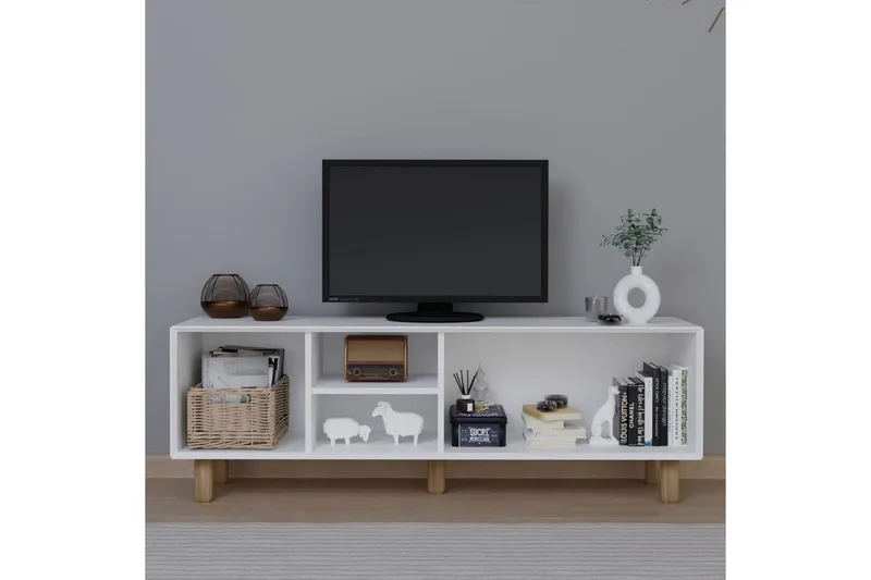 Kuniyoshi Tv-bänk 160 cm - Vit - Möbler - TV- & Mediamöbler - TV bänk & mediabänk