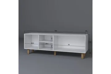 Kuniyoshi Tv-bänk 160 cm - Vit - Möbler - TV- & Mediamöbler - TV bänk & mediabänk