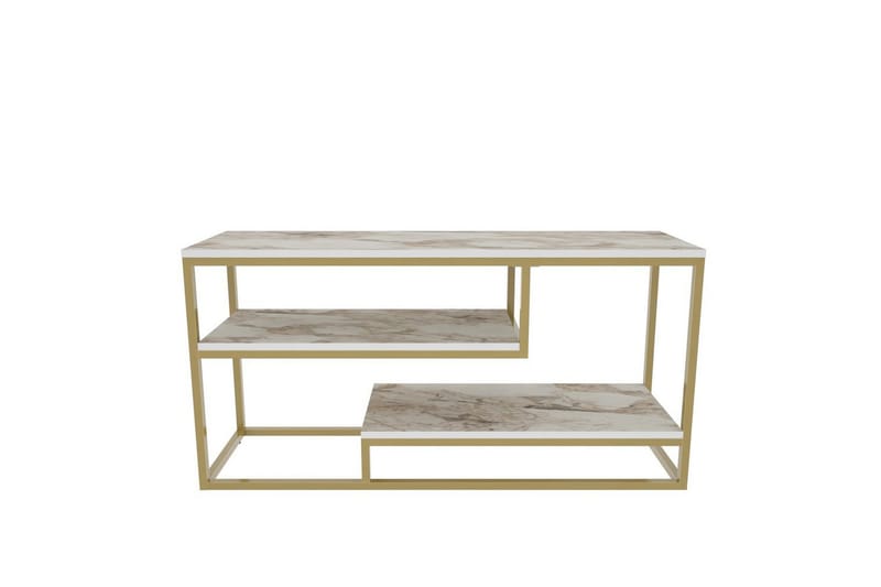 Lorin Tv-bänk 120 cm - Guld - Möbler - TV- & Mediamöbler - TV bänk & mediabänk