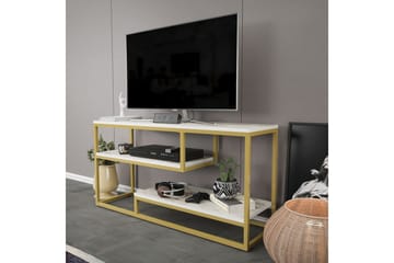 Lorin Tv-bänk 120 cm - Guld - Möbler - TV- & Mediamöbler - TV bänk & mediabänk
