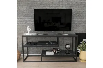 Lorin Tv-bänk 120 cm - Svart/Vit - Möbler - TV- & Mediamöbler - TV bänk & mediabänk