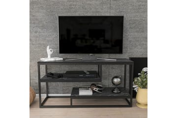 Lorin Tv-bänk 120 cm - Svart/Vit - Möbler - TV- & Mediamöbler - TV bänk & mediabänk