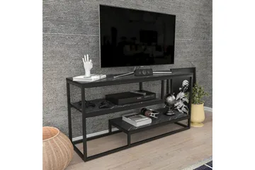Lorin Tv-bänk 120 cm - Svart/Vit - Möbler - TV- & Mediamöbler - TV bänk & mediabänk