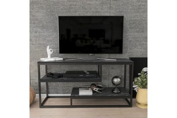 Lorin Tv-bänk 120 cm - Svart/Vit - Möbler - TV- & Mediamöbler - TV bänk & mediabänk