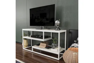 Lorin Tv-bänk 120 cm - Vit - Möbler - TV- & Mediamöbler - TV bänk & mediabänk