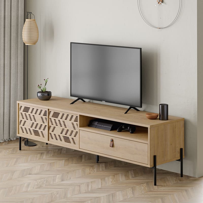 Losina TV-bänk 170 cm - Sapphire Oak - Möbler - TV- & Mediamöbler - Mediastativ & väggfäste - Tv-stativ & Tv-väggfäste