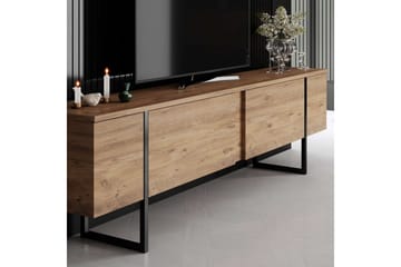 Luxe Tv-bänk 180 cm - Natur/Svart - Möbler - TV- & Mediamöbler - TV bänk & mediabänk