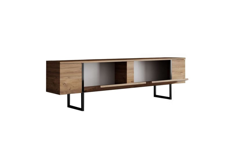 Luxe Tv-bänk 180 cm - Natur/Svart - Möbler - TV- & Mediamöbler - TV bänk & mediabänk