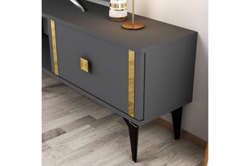 Male Tv-bänk 150 cm - Antracit/Guld - Möbler - TV- & Mediamöbler - TV bänk & mediabänk