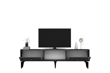 Male Tv-bänk 150 cm - Antracit/Guld - Möbler - TV- & Mediamöbler - TV bänk & mediabänk
