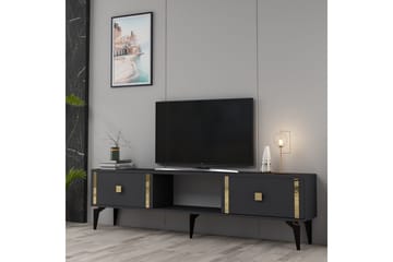 Male Tv-bänk 150 cm - Antracit/Guld - Möbler - TV- & Mediamöbler - TV bänk & mediabänk