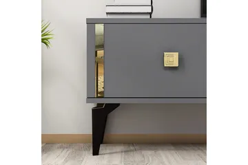 Male Tv-bänk 150 cm - Antracit/Guld - Möbler - TV- & Mediamöbler - TV bänk & mediabänk