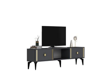 Male Tv-bänk 150 cm - Antracit/Guld - Möbler - TV- & Mediamöbler - TV bänk & mediabänk