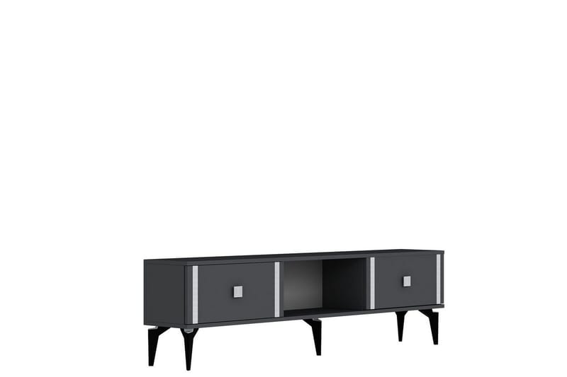 Male Tv-bänk 150 cm, Antracit/Silver